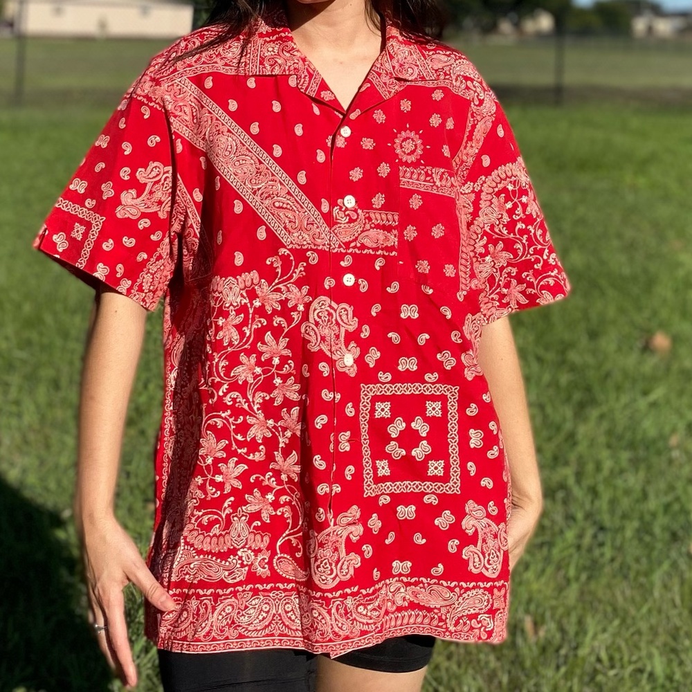Polo Ralph Lauren Red Bandana Shirt